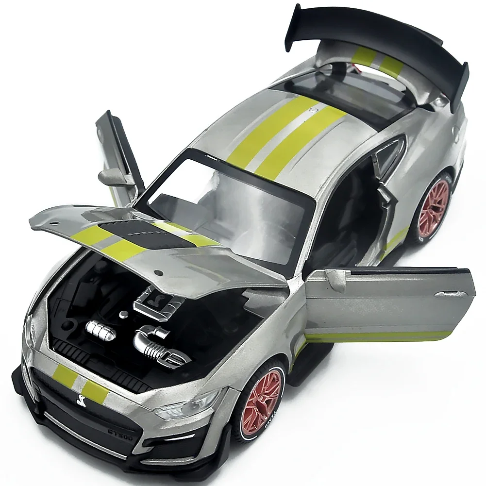 

Die-casting 1:32 alloy car model suitable for Ford Mustang Shelby GT500 metal car sports car collector children's gift