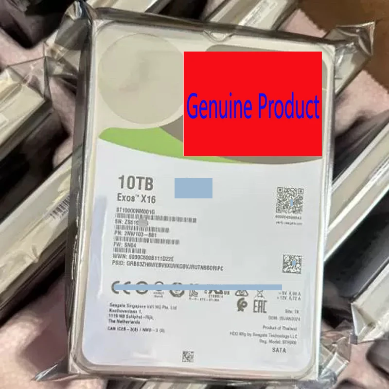 

NEW ST10000NM001G Exos X16 10TB 7200 rpm 3.5 SATA 6Gb/s Internal HDD