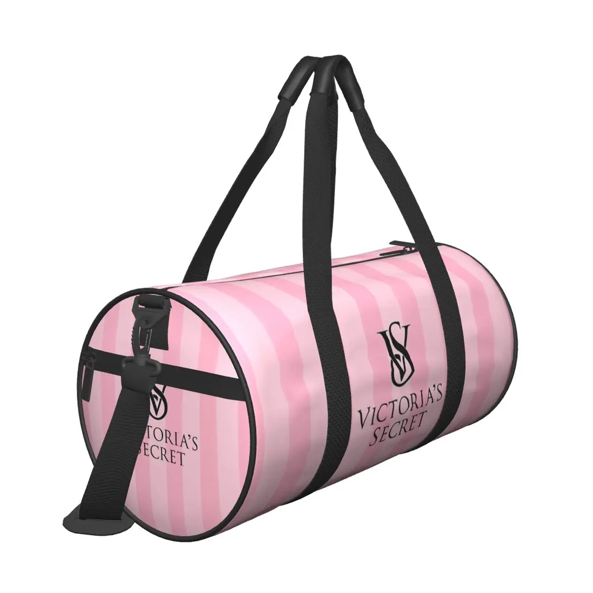 Fashion Hot-Sale-Victoria-S-Secret-Style  Weekend Gym Yoga Luggage Bags Sport Duffle Bag Round Large Capacity Travel Duffel Bag