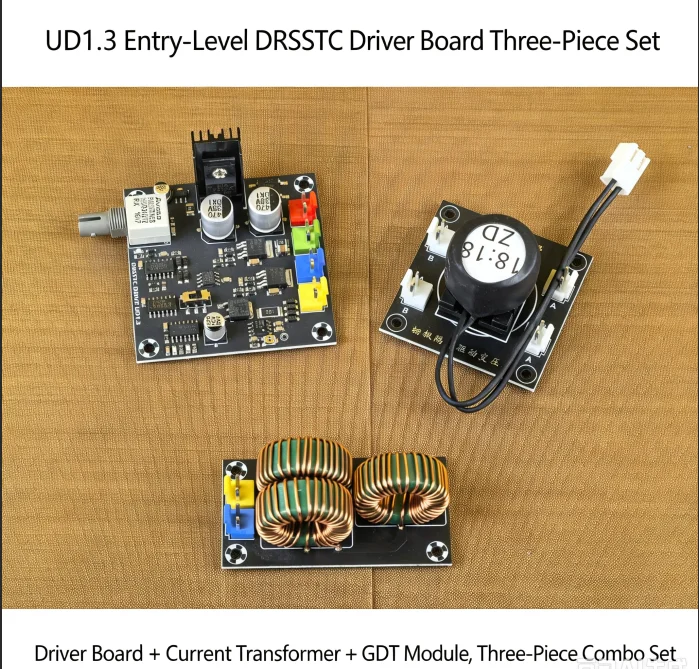 DRSSTC UD2.9 phase-shifting PDM dual totem drive board set Tesla coil artificial lightning accessories