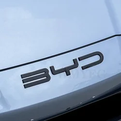 Accessories Car Front Bumper Emblem Badge Decal Black Carbon Logo Refit Sticker For BYD SEAl EV DMi 2023 2024 2025