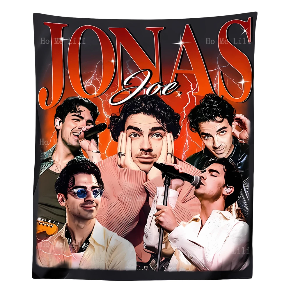 Jonas Tour 2023 I Love Hot Dads Brothers Tapestry Wall Hanging For Home Bedroom Decor Gift