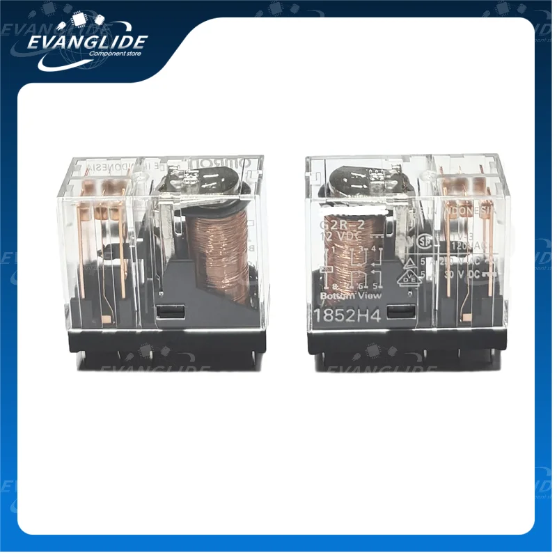 5PCS/LOT G2R-2 12VDC 100% Original & New  relays, 12 V (DC), 275 Ω, 5 A, 125 V (DC), 380 V (AC), monostable