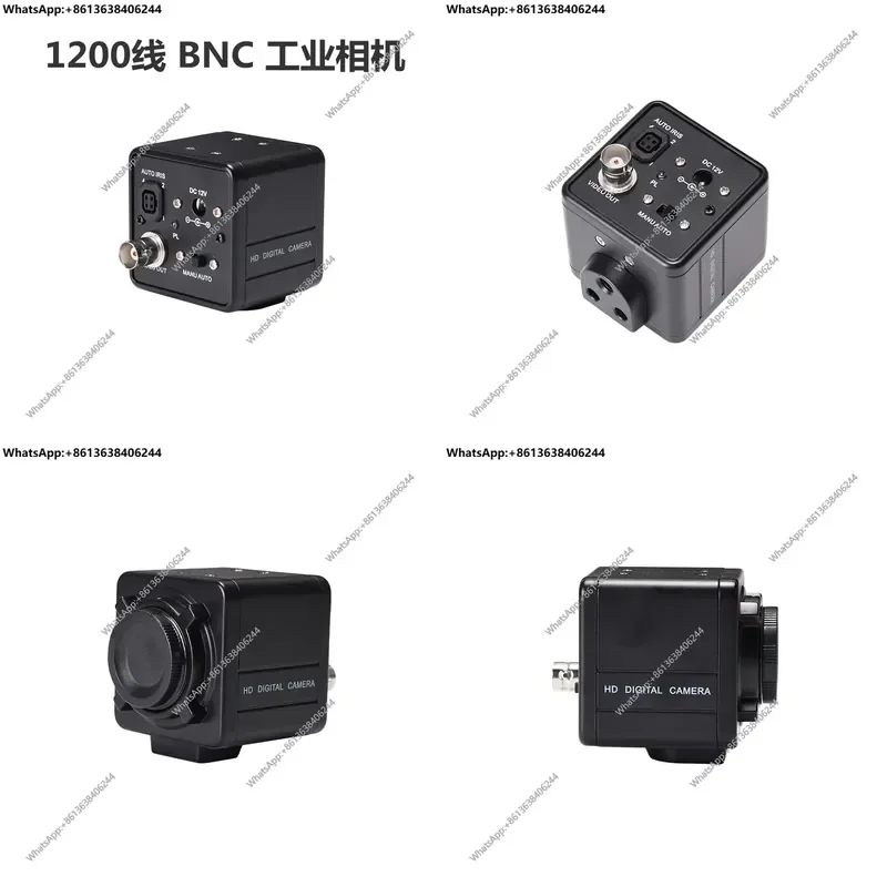 1PC High Definition 1200 Line BNC Industrial Camera CCD Color Black and White Microscope Camera for Welding Inspection