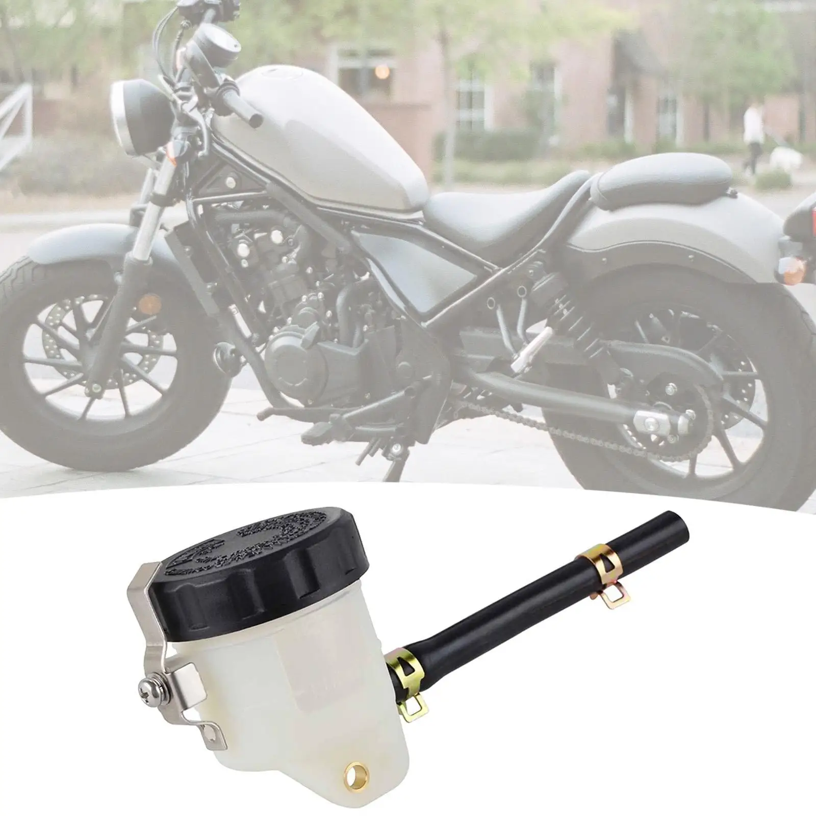 

Hydraulic Master Cylinder Easy to Install Portable Oil Box Pump for Large Displacement Sports Car Replacement Motorcycle