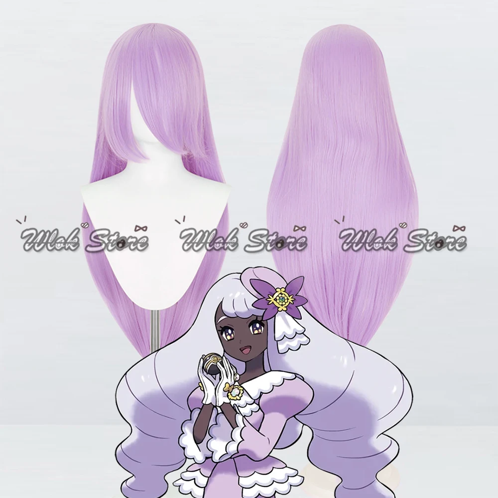 

Anime Poke LEGENDS Z-A Jacinthe Cosplay Wig Heat Resistant universal Wig 120CM Violet Straight Hair For Women Halloween Party