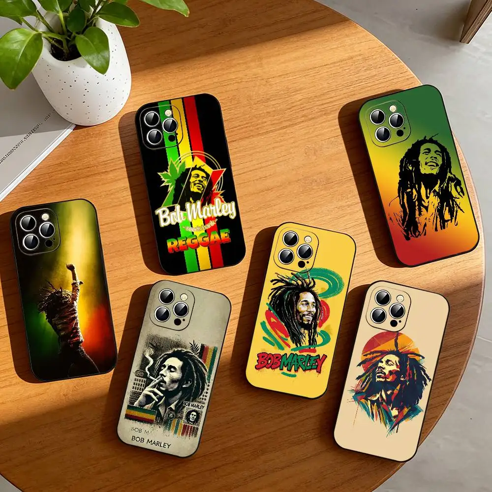 

Bob-b M-marley Phone Case Silicone Soft For IPhone 17 16 15 14 13 12 11 X XR Plus Pro Max Plus