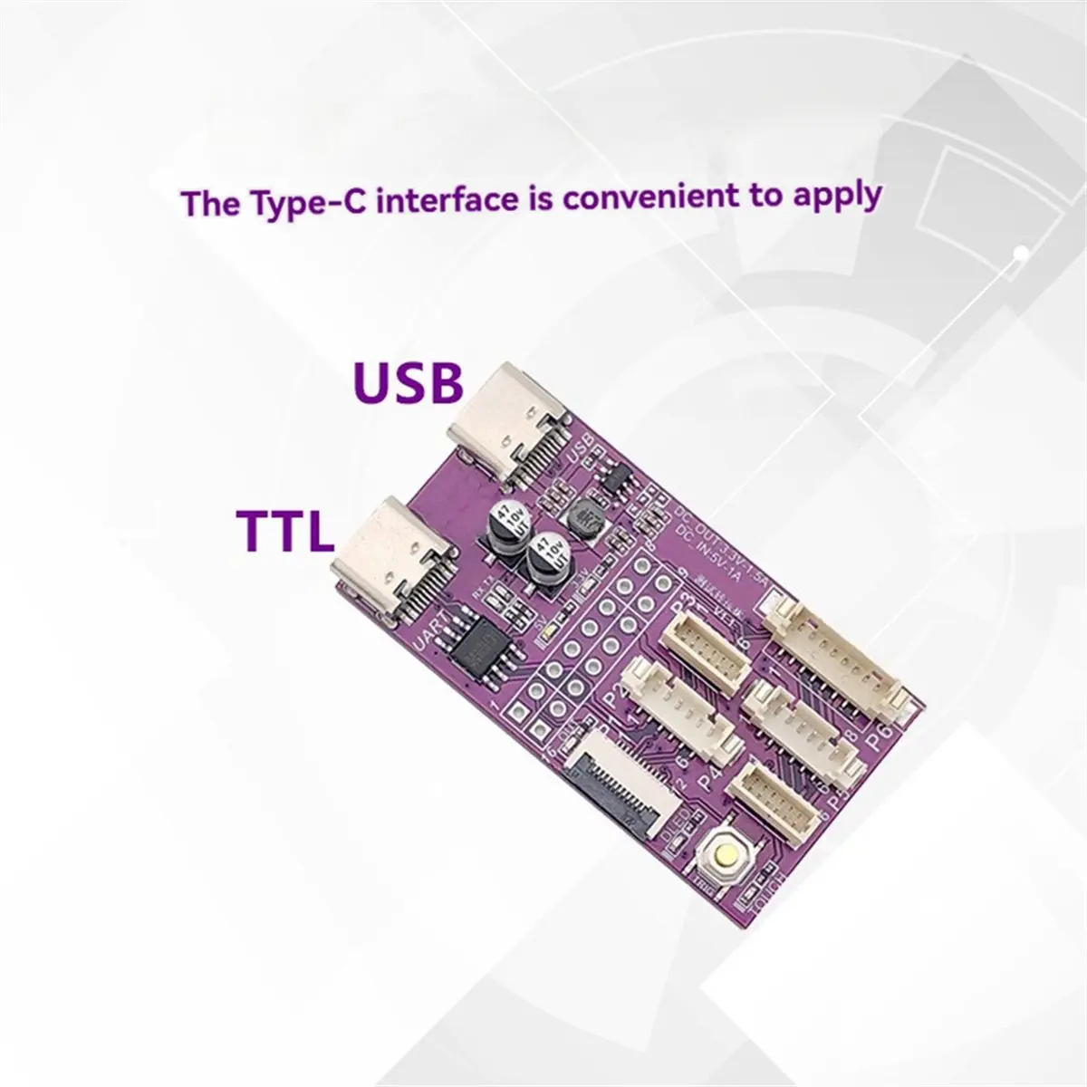 Fingerprint Module Face Module Development Test Board, Barcode Scanning Module Test Board Multi-Interface Adapter Board