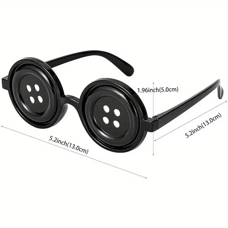 1 Stück, Knopfbrille – Cosplay, Halloween-Kostümzubehör, Anime-Cosplay-Requisiten. – Detail 5