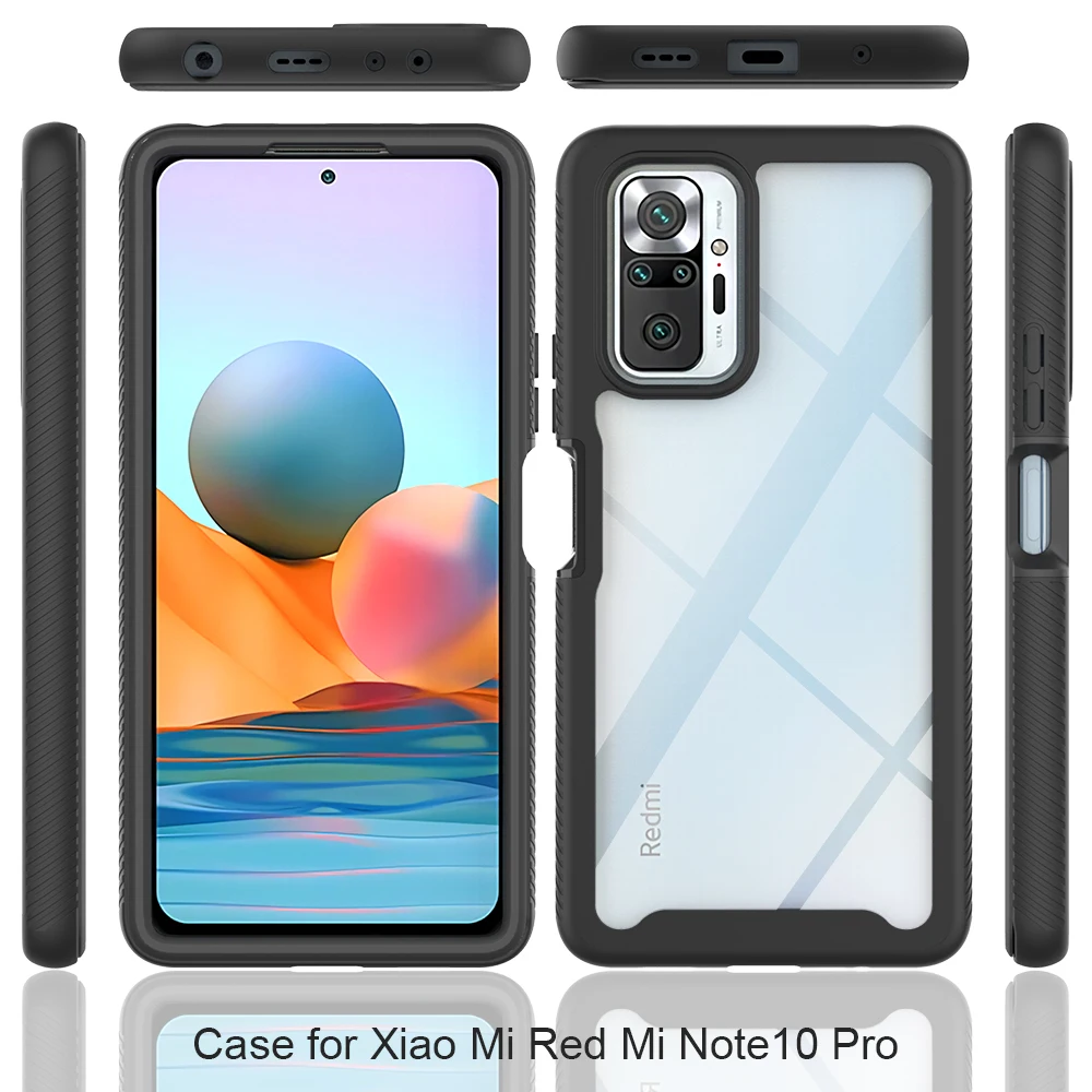 Hybrid TPU/PC Sky Case For Xiaomi Redmi Note 10 Pro Note10 Poco M5s Fundas Capa Two Layer Armor Shockproof Shell Phone Cover
