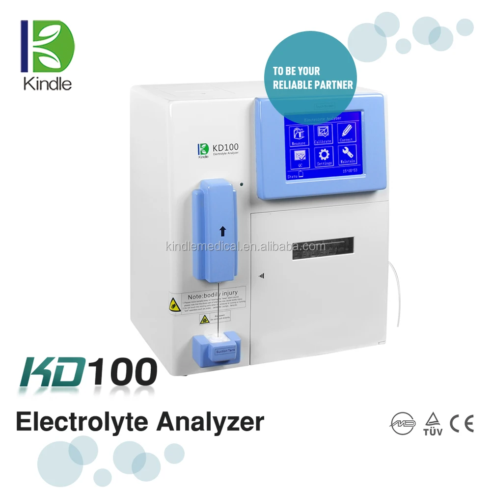 Clinical serum electrolyte analyzer KD100, ion selective electrodes