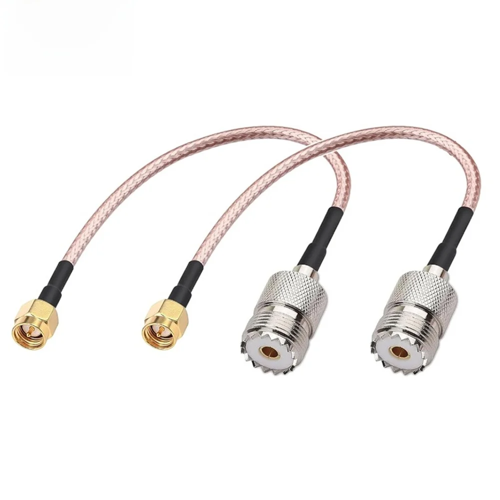 

FOR SMA Male to UHF Female RG316 Coaxial Cable 15CM Extension Feeder with PTFE Insulation IP67 Waterproof for Outdoor Use