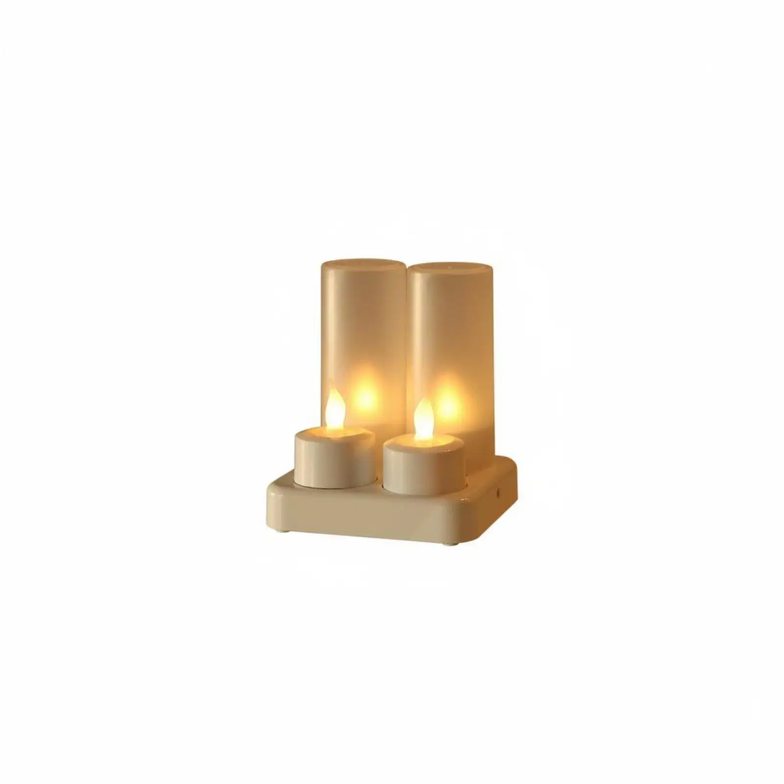 Safe Flameless Electric Candle Lamp Rechargeable LED Flickering for Kids Room Pet Friendly Home Aesthetic Decoration and Gift