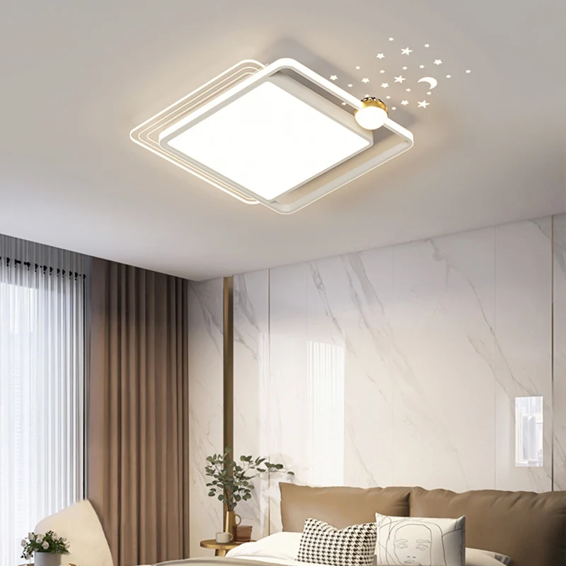 Foco de flores LED de techo, iluminación moderna para dormitorio, sala de estar, balcón, lámpara Interior, lámpara de decoración Interior para el hogar, color negro