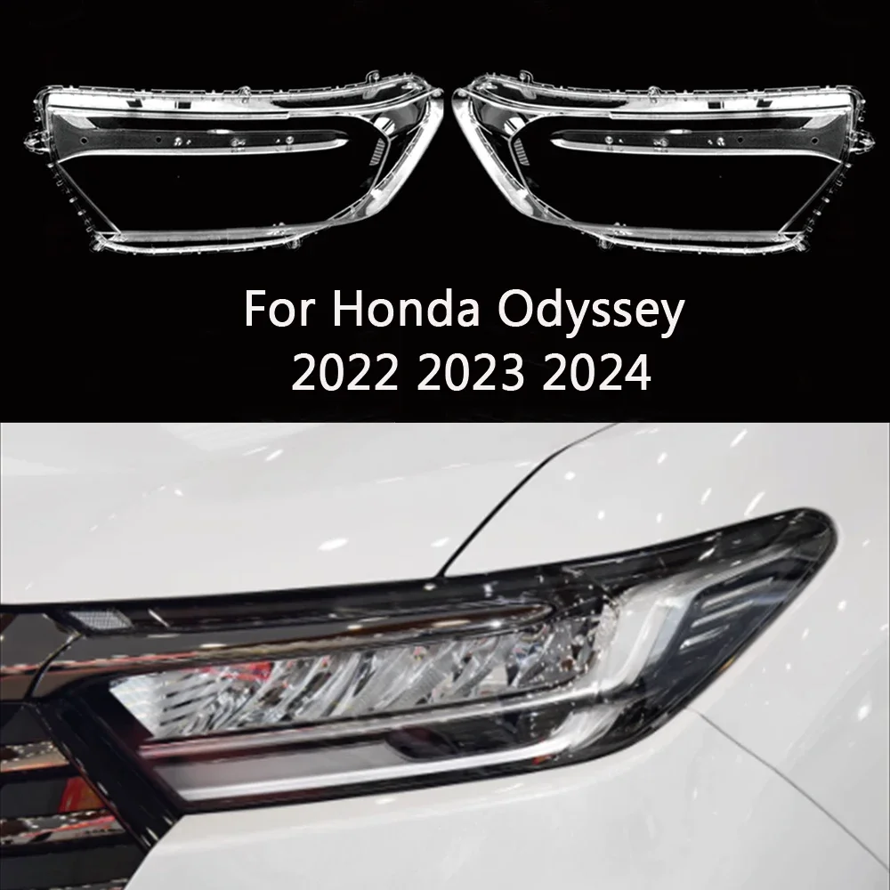 

Колпачки для фар HTTCY для Honda Odyssey 2022 2023 2024, крышка для фар автомобиля, крышка для абажура, стеклянный чехол для линз, корпус фары