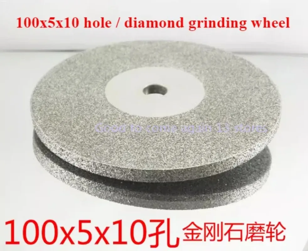 1pcs Double Sided Diamond Disk Lapidary Grinding Disc Wheel 100mm 4 Inch x10mm Ceramic Gemstone Alloy Rotary Abrasive Tools