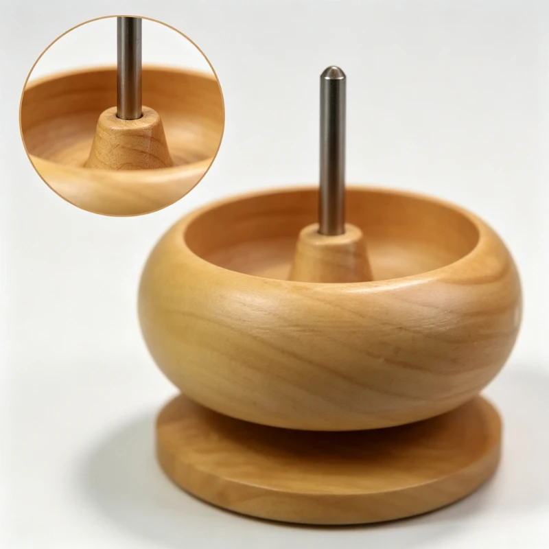 1Pc Wooden Bead Spinner With Needle Manual Bead Loader Stringing Tool For DIY Jewelry Making Waist Bracelet Beading Supplies