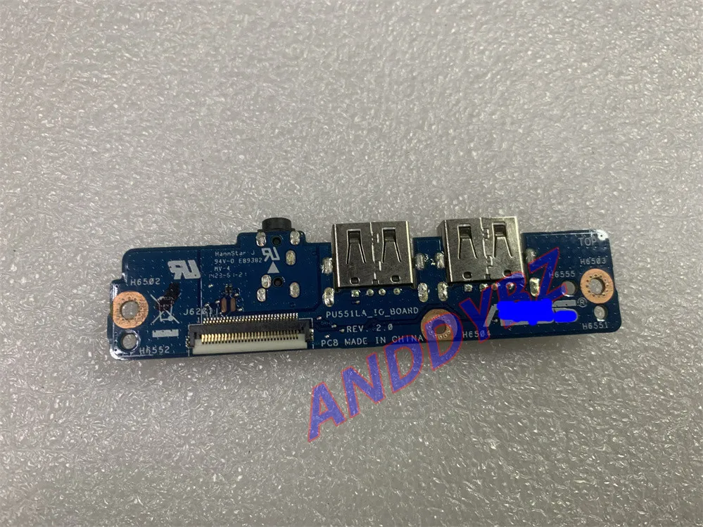 Placa de áudio usada USB IO Board para Asus PU551LA 100% trabalho perfeito frete grátis