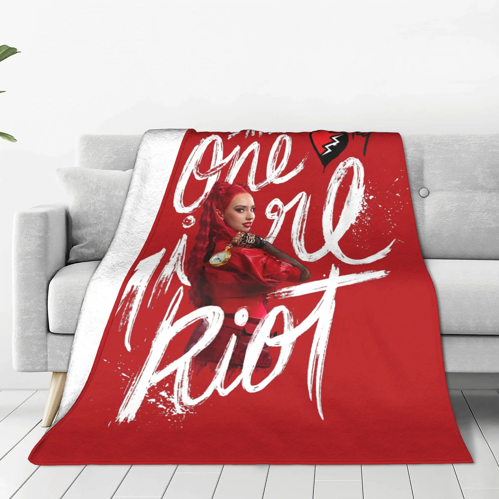 Descendants The Rise Of Red Blankets Coral Fleece Plush Printed One Girl Riot Multi-function Ultra-Soft Throw Blankets Outdoor