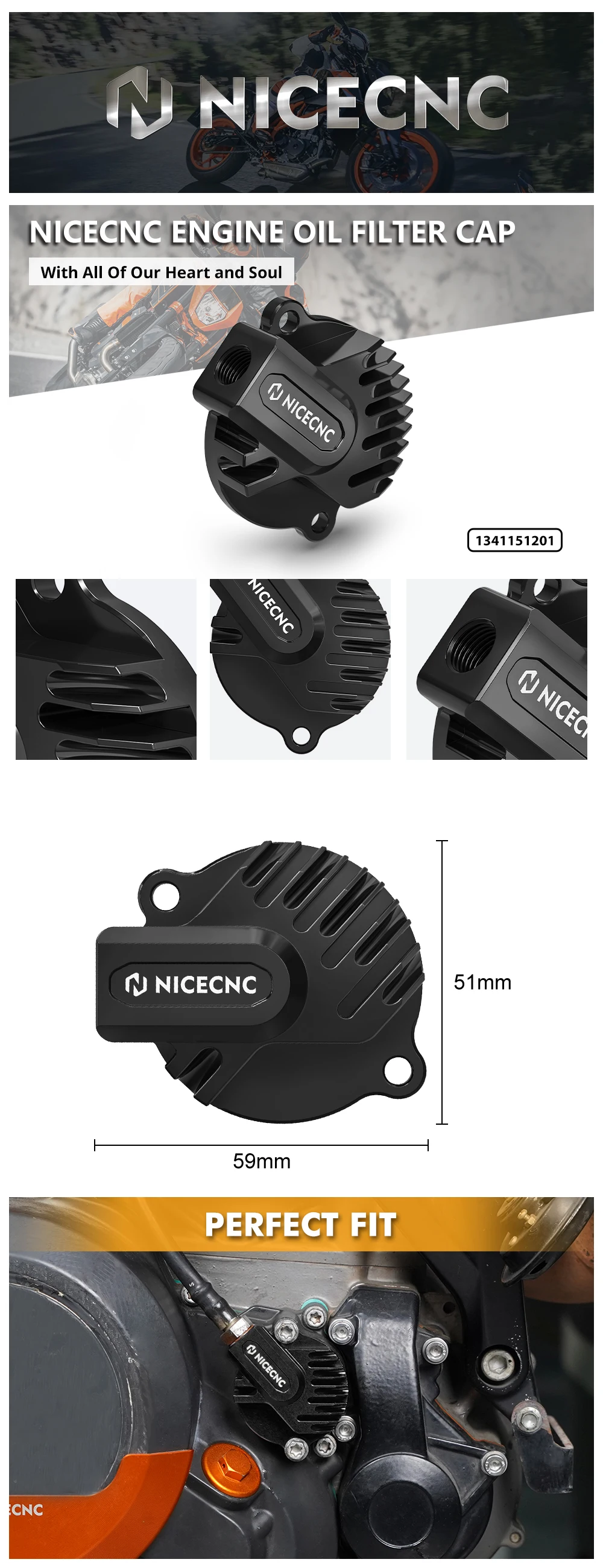 (EU-Lager) Motorölfilter-Deckel Öl-Druckschlauch für KTM 690 Enduro R 690 SMC R 2012-2023 Husqvarna 701 Enduro – Detail 2