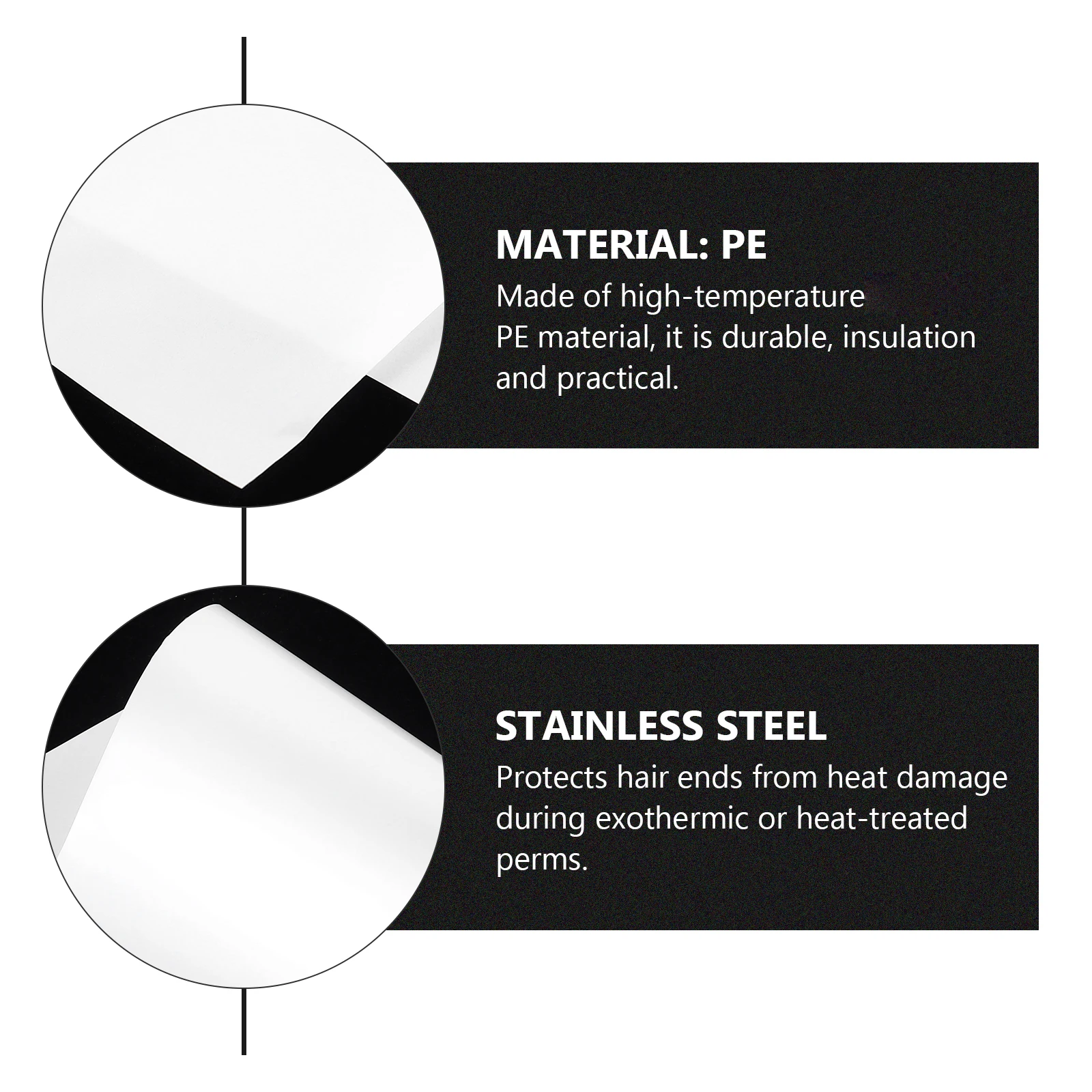 

100 Sheets Hair Coloring Paper Lightweight Heat Resistant Pe Material Hair Dye Paper Hairdressing Tool Prevents Dye Stains and