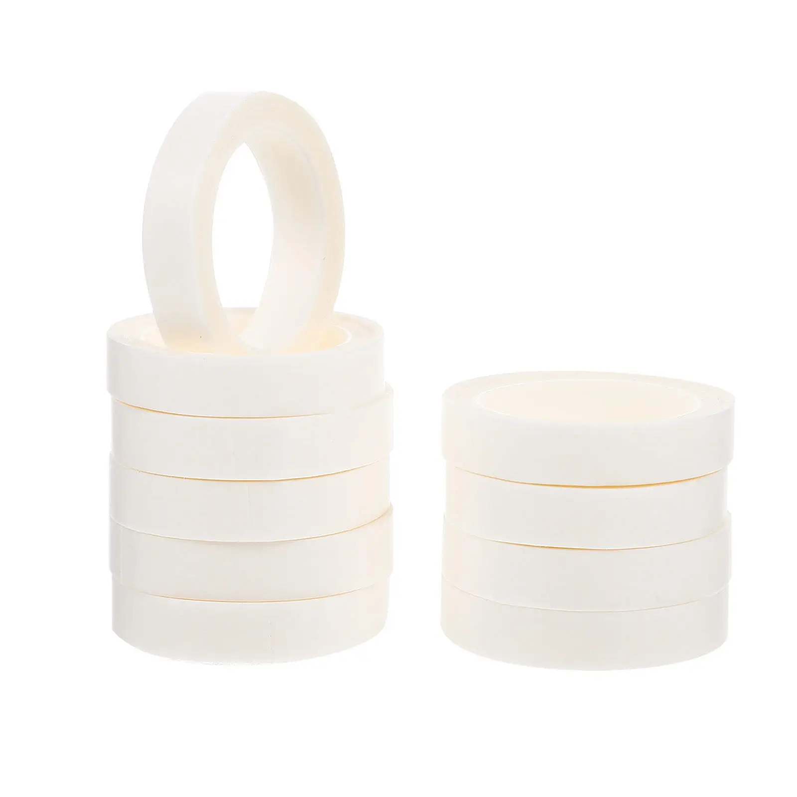 10 rouleaux de ruban adhésif en papier respirant, hypoallergénique, non tissé, respectueux de la peau, déchirable, pour peaux sensibles et fragiles