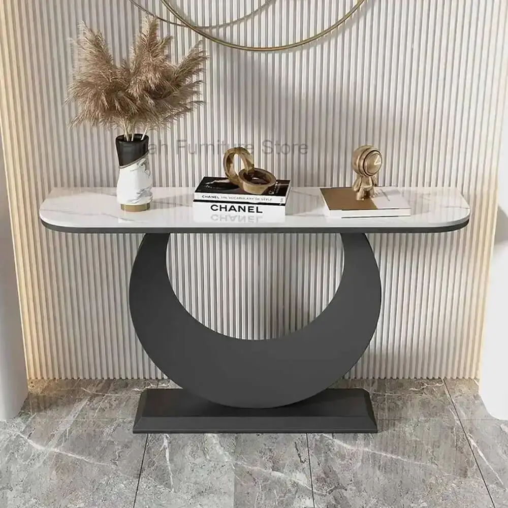 

Metal Console Table Lobby Midcentry Entrance Modern Nordic Console Tables Luxury Hallway Consolle Ingresso Living Room Furniture