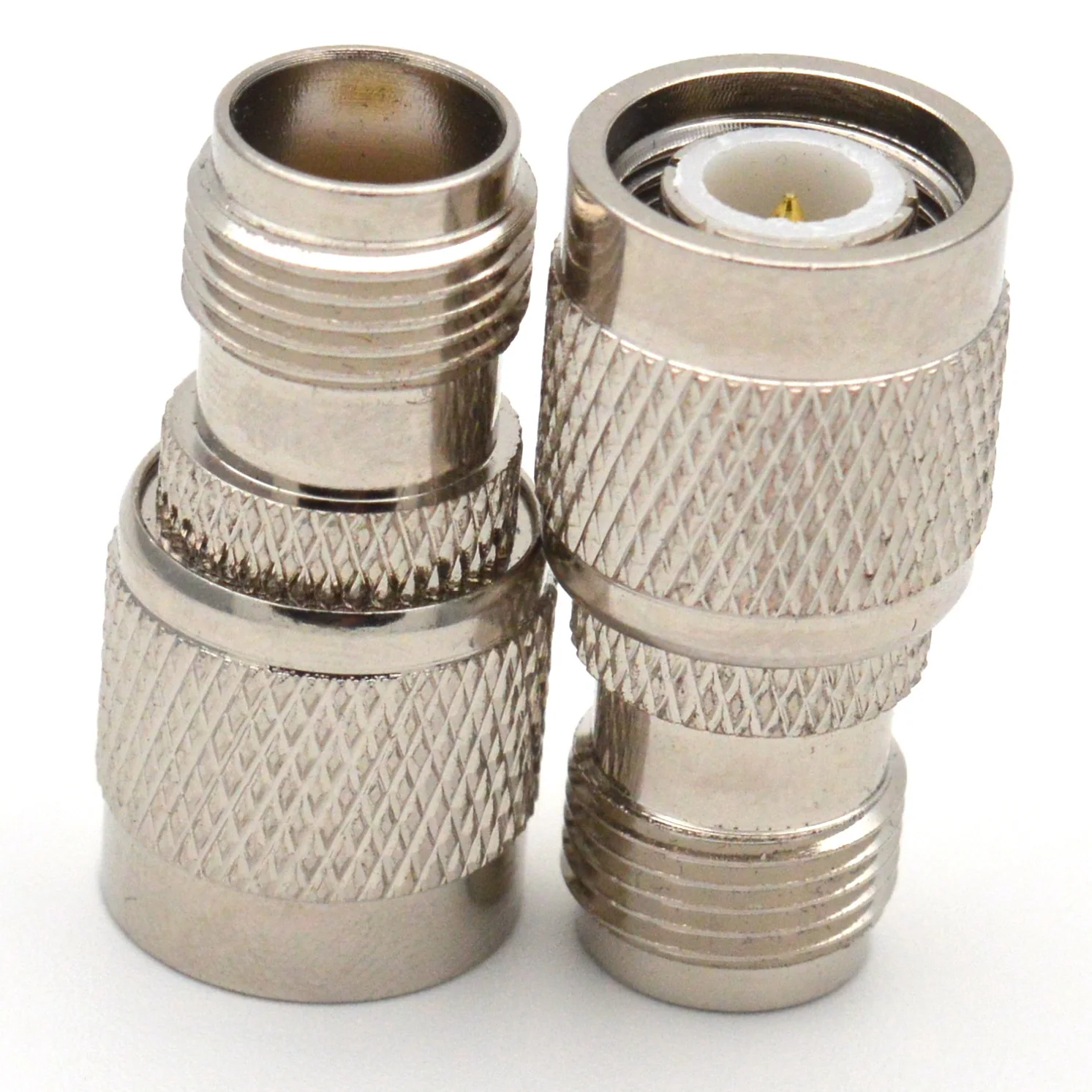 1 Stück TNC-Stecker auf TNC-Buchse RF-Adapter, gerader, vernickelter TNC-Koaxialstecker, Kupfer-Konverter – Detail 6
