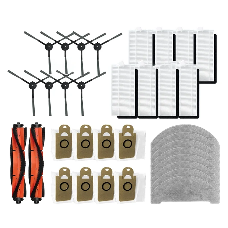 A23F-For IMOU RV1 Pro Robot Vacuum Replacement Main Sided Brush HEPA Filter Mop Pad Dust Bags Spare Part Accessories