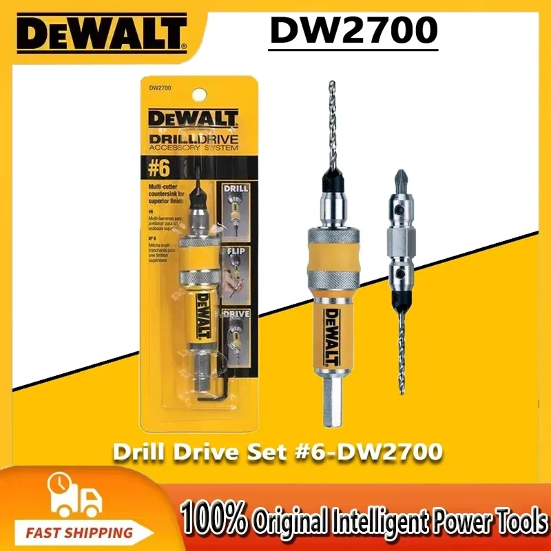 

DEWALT DW2700 #6 Drill Drive Set Drill Flip Drive Complete Unit 2 in 1 Countersink Wood Drill Bit 6mm Accessories