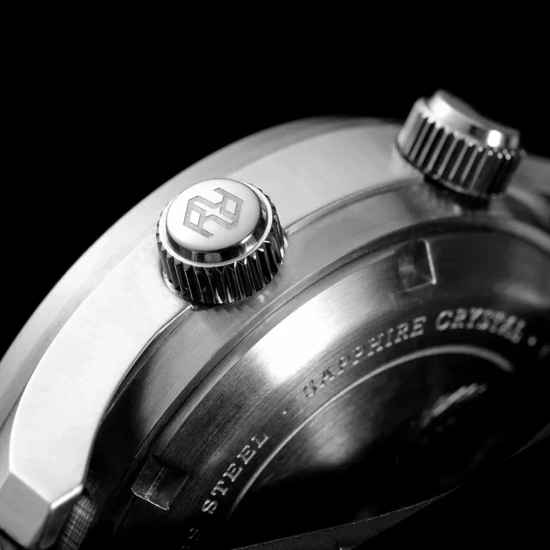 Часы RDUNAE для мужчин R3, автоматические механические часы, 43 мм, механизм NH35A, роскошные водонепроницаемые наручные часы с сапфировым стеклом и кристаллами 20 бар