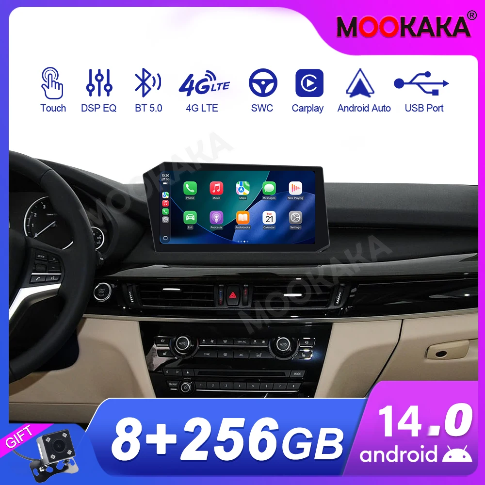 

Car Accessories Radio For BMW X5 X6 2014-2016 Android Auto GPS Navigation Multimedia Stereo Receiver Head Unit Offline Maps