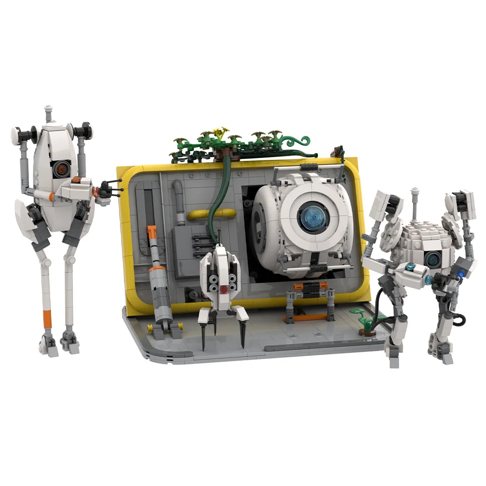 

MOC Portal Wheatley Building Blocks DIY Creative Design Smart Evil Robot Bricks Light-Up Toys for Adults Gifts