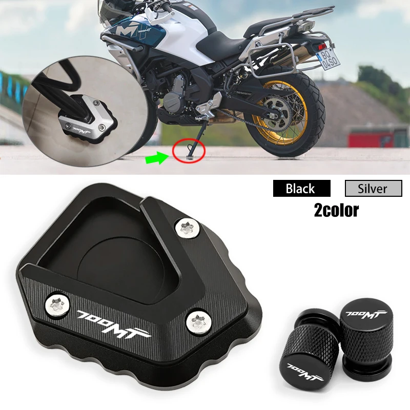 For CFMOTO 700MT 700 MT MT700 CF MOTO 700-MT 2024-2025 Motorcycle Accessories Foot Kickstand Enlarger Pad Side Stand Extender