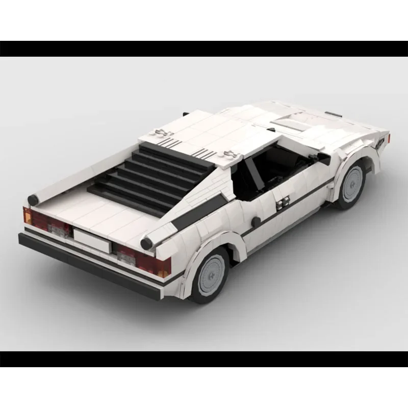 MOC-223698 الأبيض الجديد سباق السيارات الخارقة بنة نموذج 1524 PartsMOC الإبداعية الصبي الاطفال عيد ميلاد بناء الالعاب العملاقة هدية