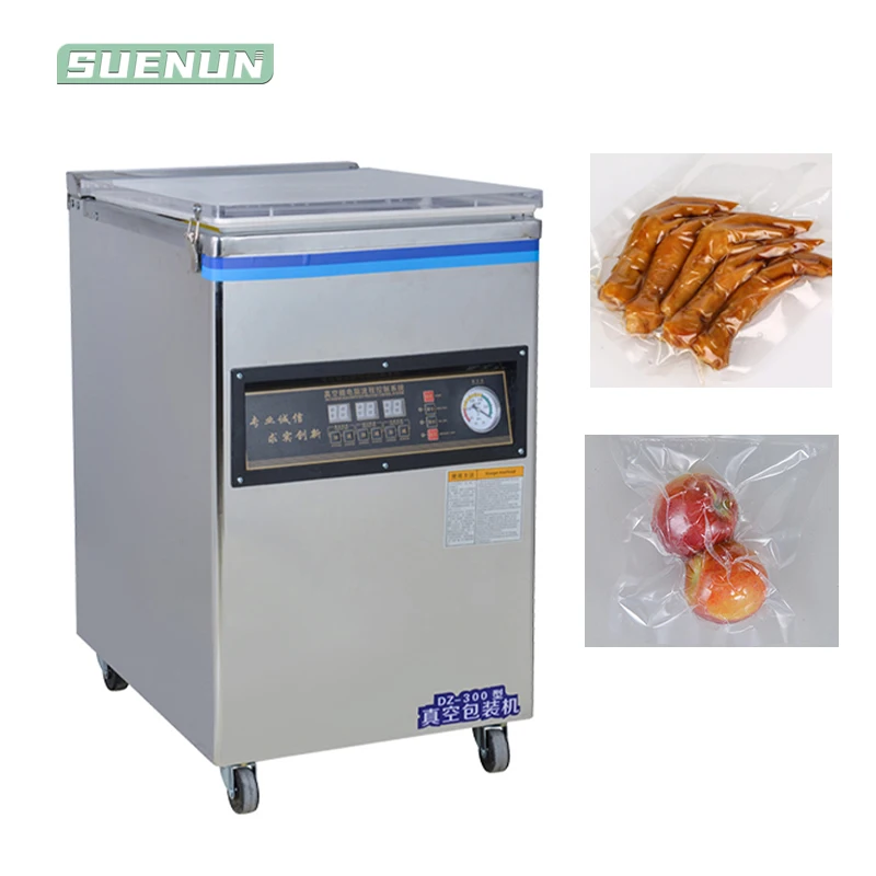 Household commercial vacuum food packaging machine Full automatic large vacuum sealing machine Dry wet dual-use food vacuum pack