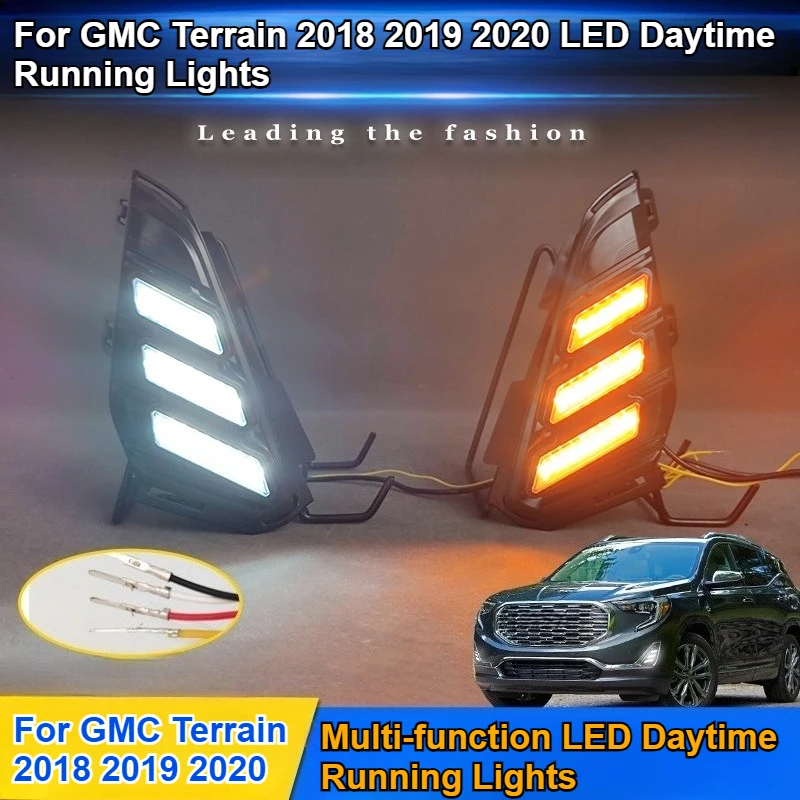 

For GMC Terrain 2018 2019 2020 LED Daytime Running Light Upgrade Front Fog Light Daytime Running Light Accessories