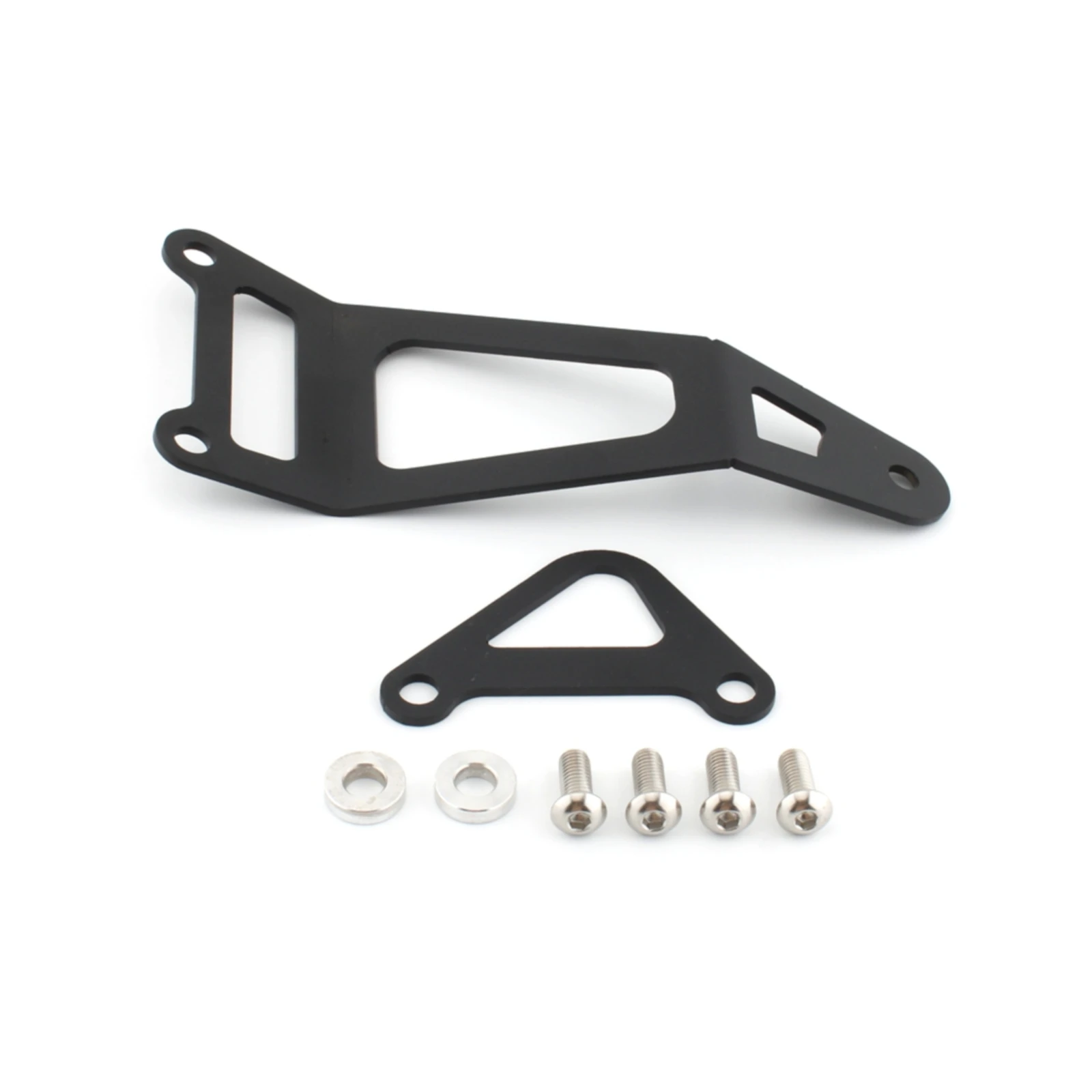 Motorcycle Iron Exhaust Hanger Bracket Rear Foot Rest Blanking Plates For Yamaha MT-03 MT-25 YZF-R3 YZF-R2 2014-20233