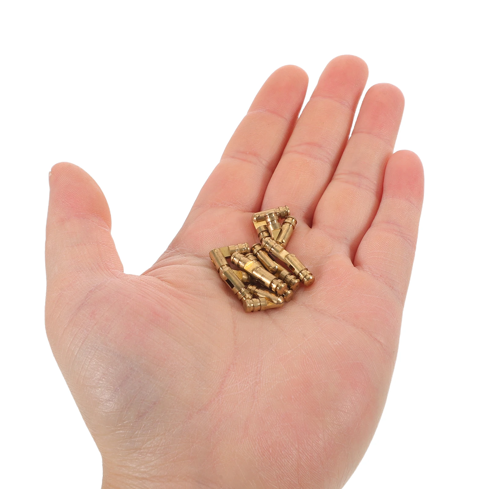 

25pcs Jewelry Box Brass Invisible Barrel For Wooden Boxes Hidden Cabinet Hardware Solid Brass Mini Concealed Furniture Hinges