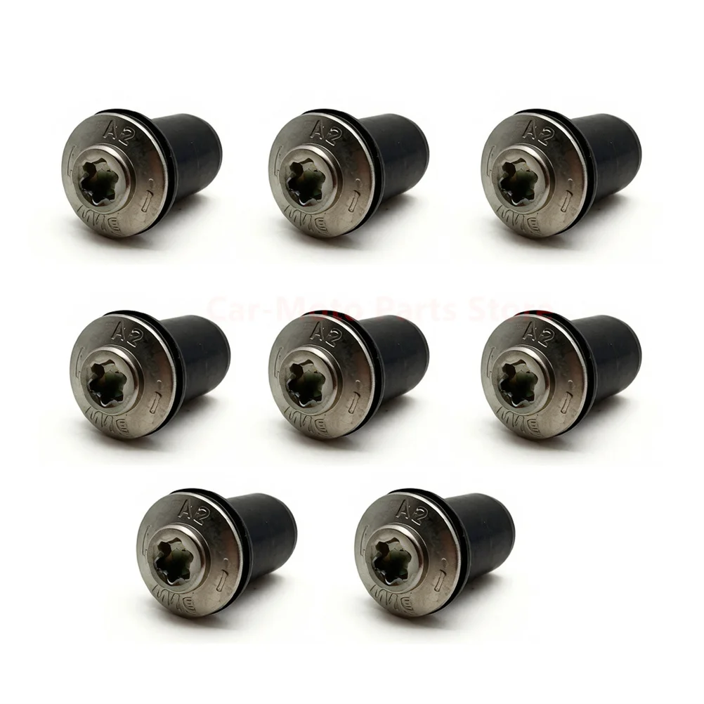 8pcs Motorcycle Windshield Bolts Screws For BMW S1000RR HP4 2009-2014 ,Stainless steel,Simple DIY installation