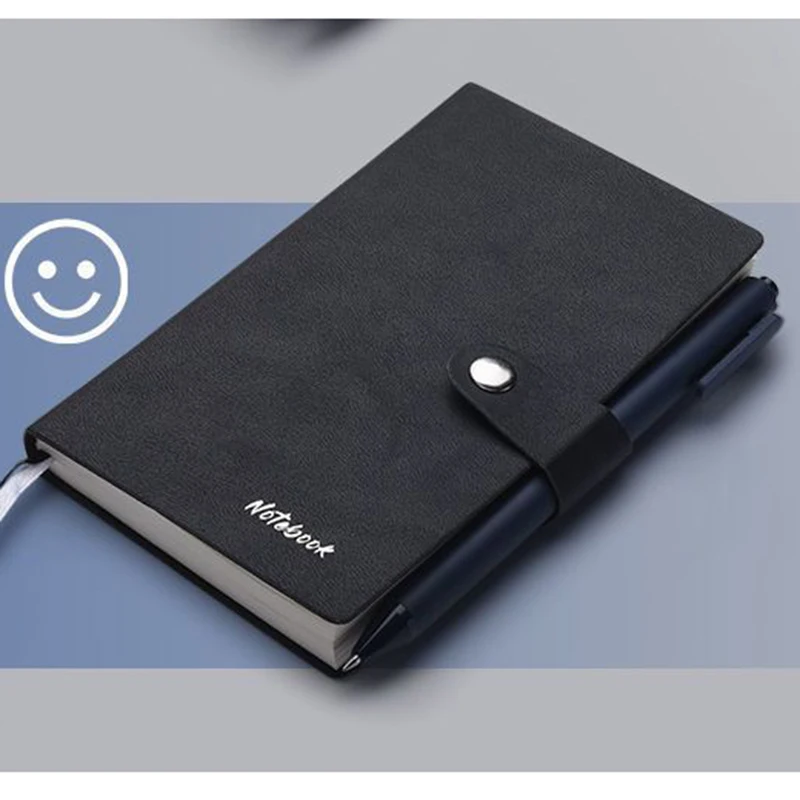 Portable A6 notebook soft leather simple notepad mini booklet pocket book