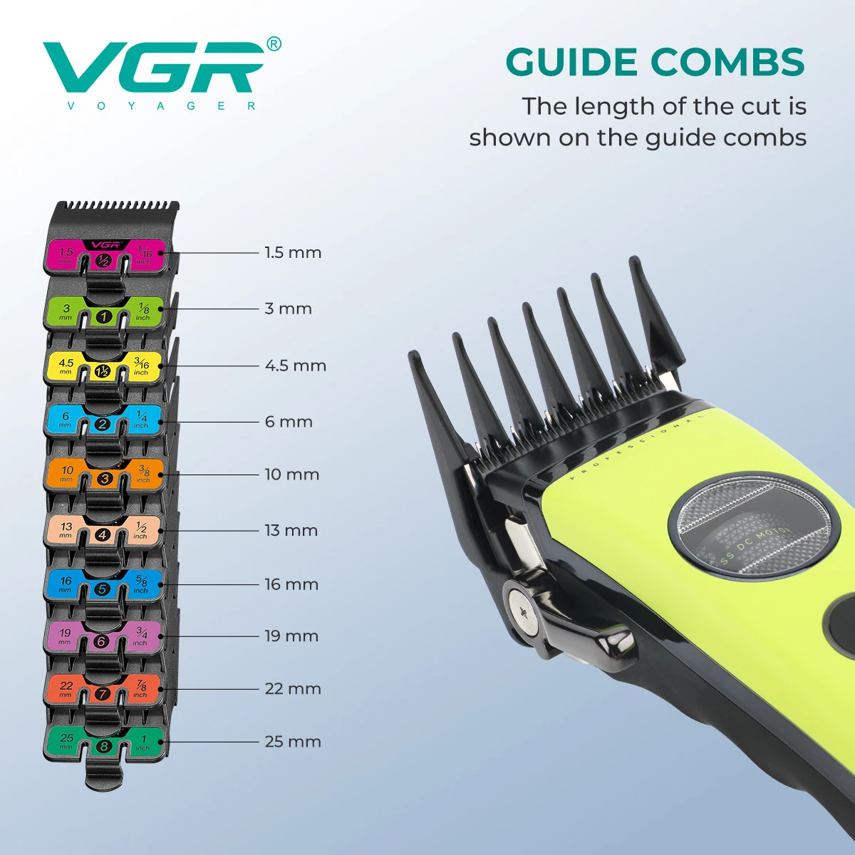 VGR Trimmer Professional Hair Clippers Rechargeable Trimmer Electric Hair Clippers Adjustable Hair Clipper Trimmer for Men V-880 view 4