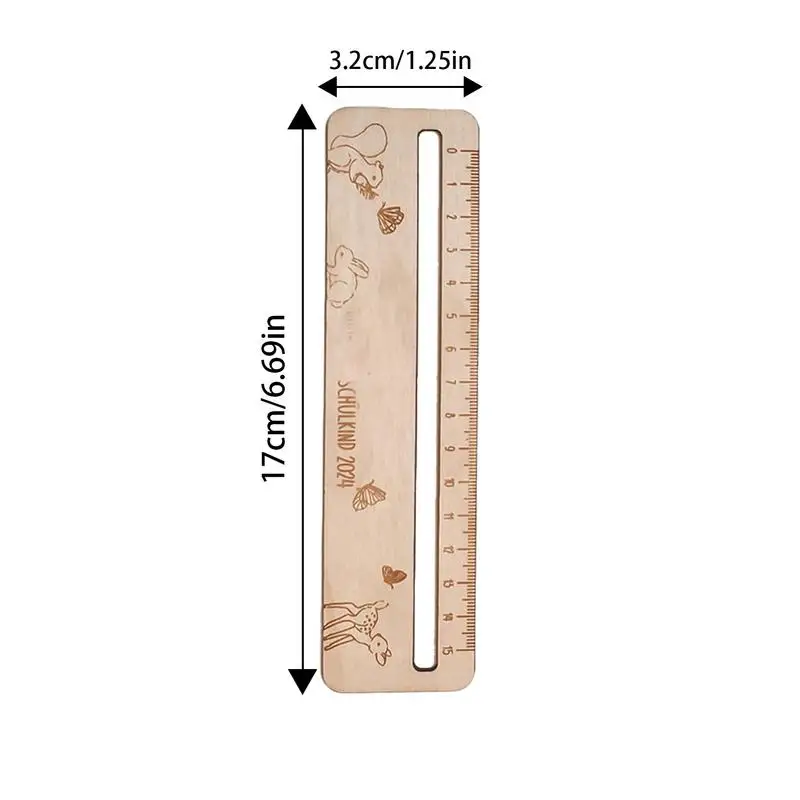 Деревянная линейка для детей, школьные товары для измерения, точная шкала, классные деревянные линейки растений, деревянные школьные линейки, точные для