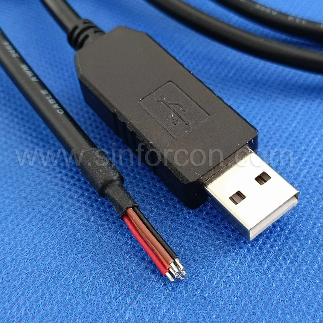 FTDI FT232R USB UART Interface Cable TTL 232R 5V WE 1800 Compatible for Single Board Computer Demo PC Program Debug Cable