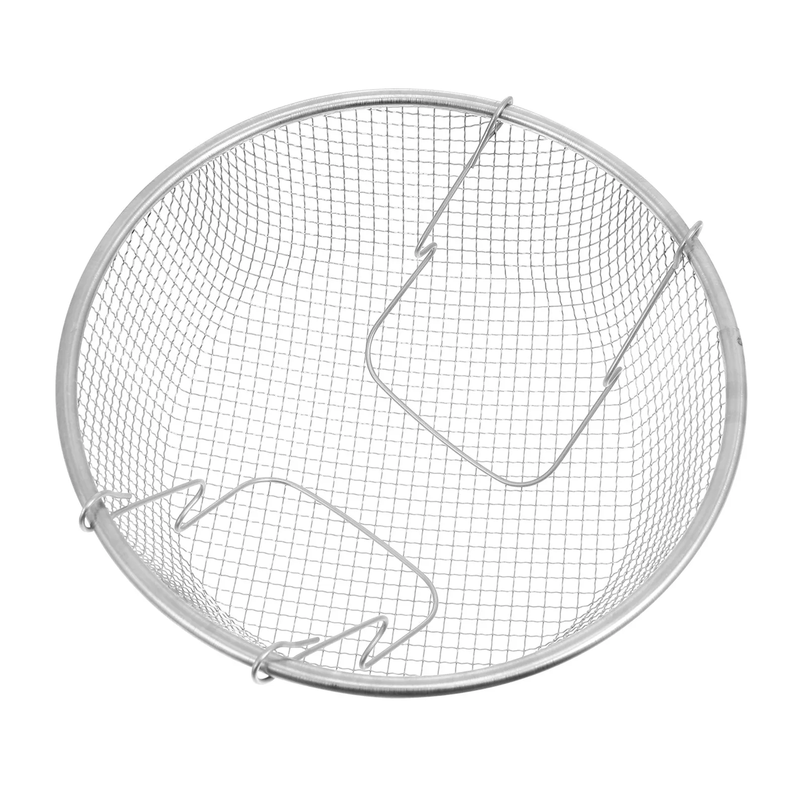 

1Pcs Stainless Steel Frying Basket Ergonomic Handle Deep Fryer Strainer Kitchen Oil Fry Basket for French Fries Small Fish