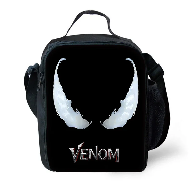 Marvel Super Hero Venom Child Insulated Large Capacity Bag for Boy Girl Student Outdoor Picnic Resuable Thermal Cooler Lunch Box