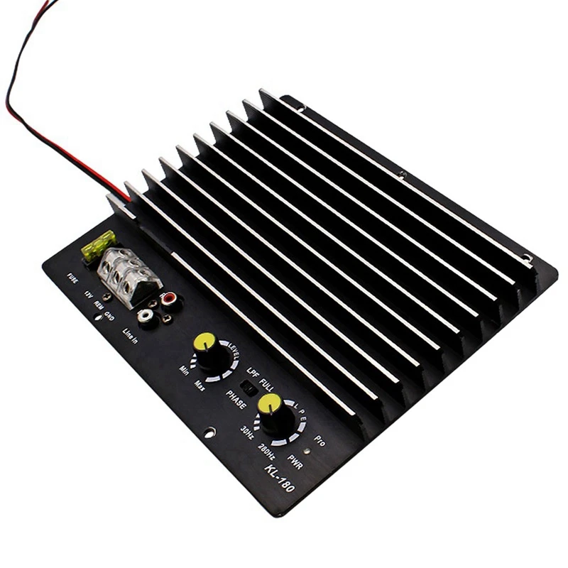 Car audio single channel amplifier Car power amplifier 1000W12V subwoofer power amplifier board KL-180 power amplifier