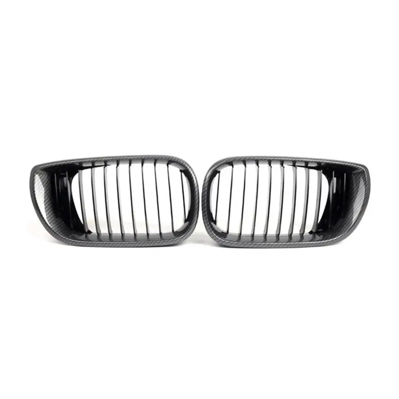 For BMW 3 Series E46 Front Kidney Grille Carbon Fiber 320I 325I 325Xi 4Door 2002-2005 Replacement Part 51137030545 51137030546