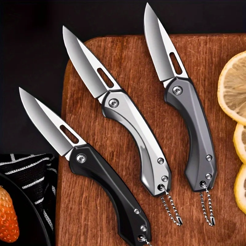 Stainless steel fruit knife folding portable knife sharp high hardness mini carry outdoor knife