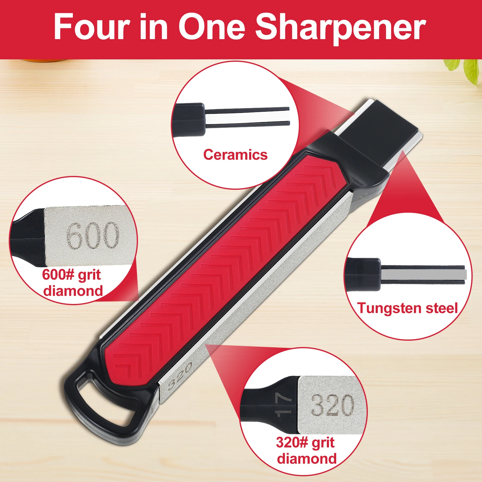 Garden Tool Blade Sharpener Portable Quick Knife Sharpener Multipurpose Lawnmower Dull Blade Sharpener Garden Knife Sharpener